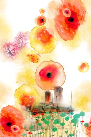 旗袍香云纱印花华亿平台图片