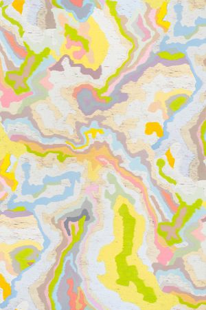 抽象变形印花华亿平台图片