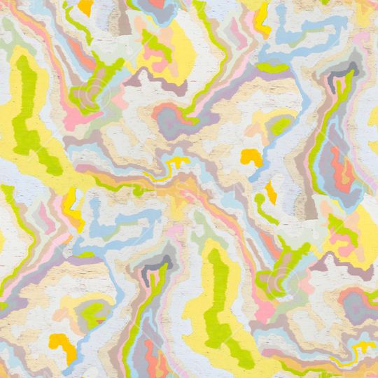 抽象变形印花华亿平台图片