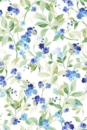 清爽底花卉印花华亿平台图片