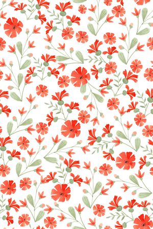 清爽底花卉印花华亿平台图片