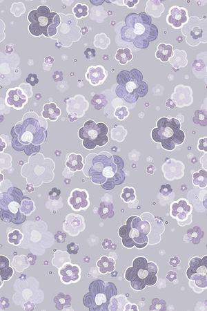 清爽底花卉印花华亿平台图片