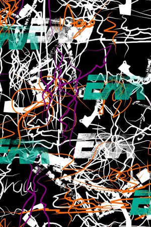 线条印花华亿平台图片