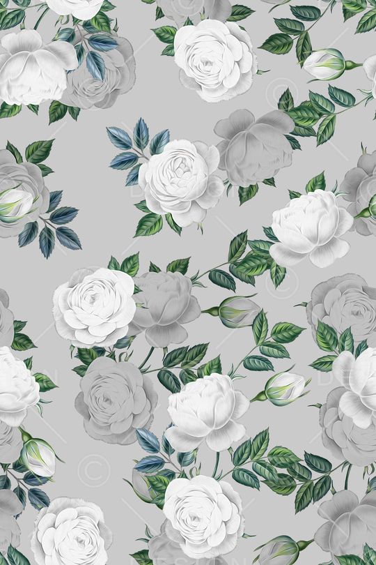 清爽底花卉印花华亿平台图片