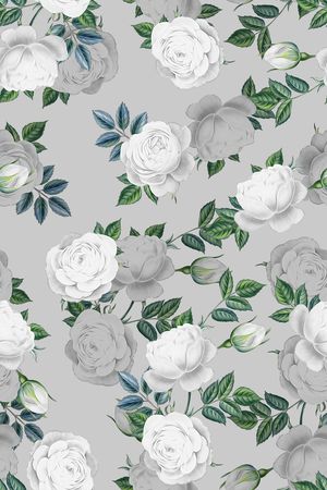 清爽底花卉印花华亿平台图片