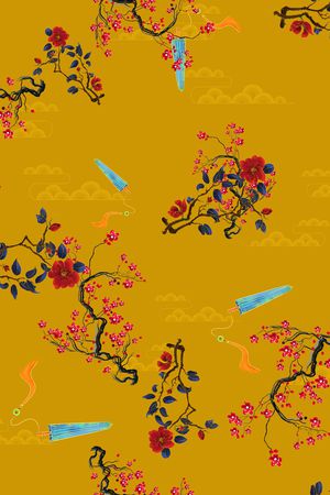 花卉印花华亿平台图片