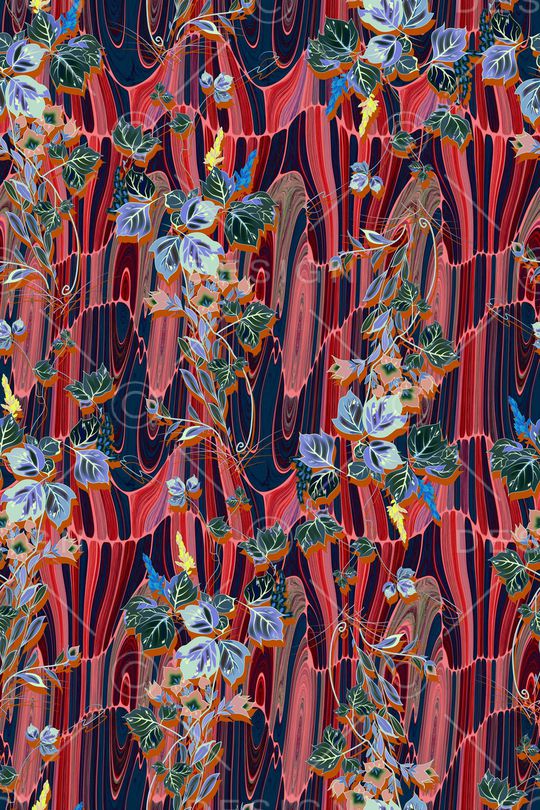 植物印花华亿平台图片