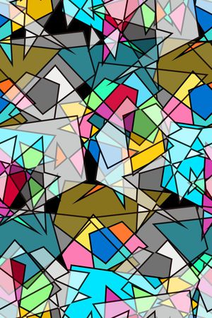 抽象男装印花华亿平台图片