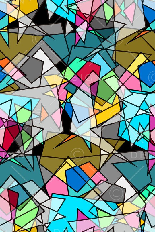 抽象男装印花华亿平台图片