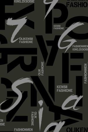 字母印花华亿平台图片