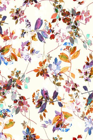 绿植树叶印花华亿平台图片