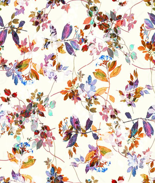 绿植树叶印花华亿平台图片