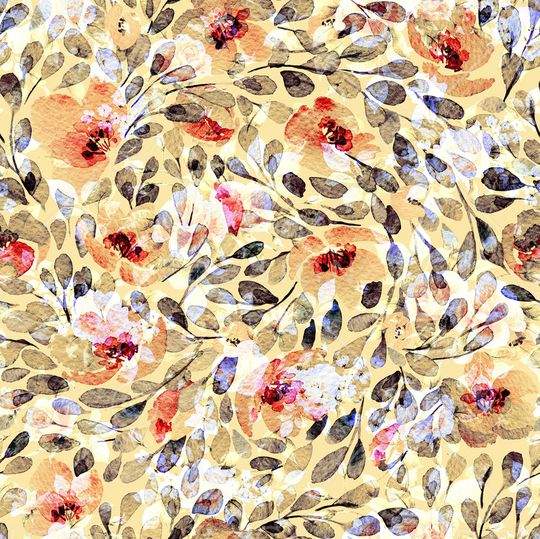 绿植树叶印花华亿平台图片