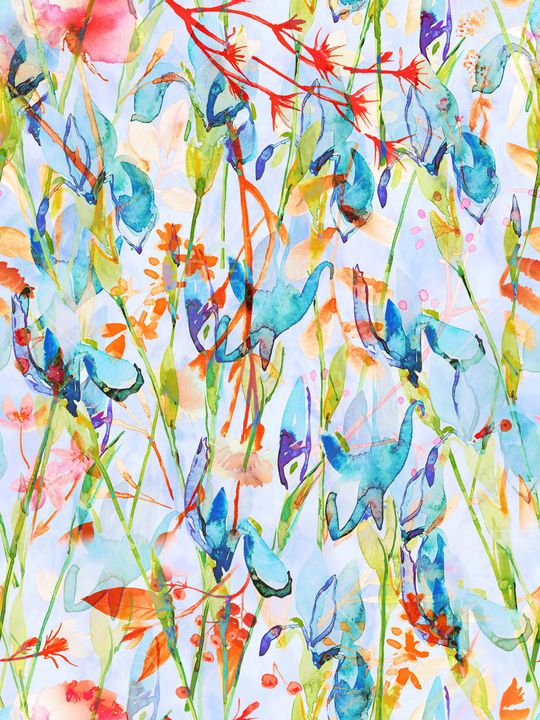 绿植树叶印花华亿平台图片