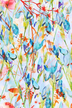 绿植树叶印花华亿平台图片