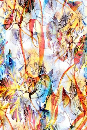 绿植树叶印花华亿平台图片