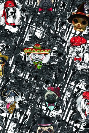 几何印花华亿平台图片