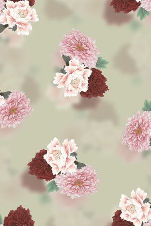 连衣裙印花华亿平台图片