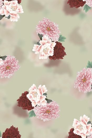 连衣裙印花华亿平台图片