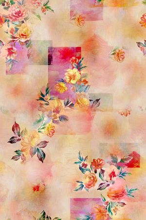 绿植树叶印花华亿平台图片