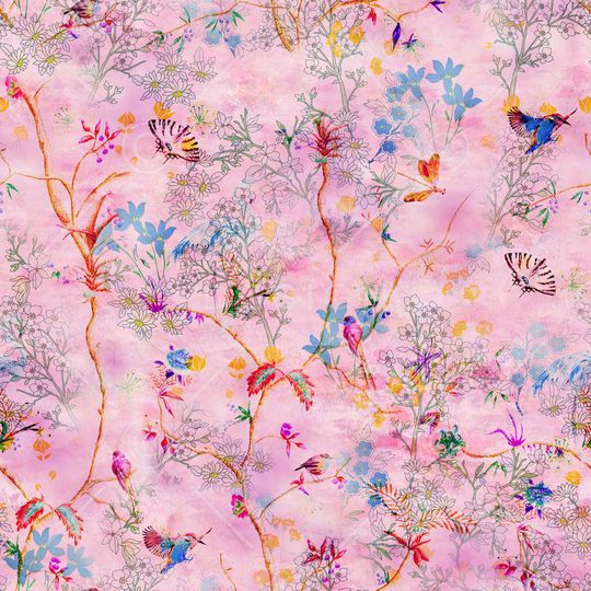 绿植树叶印花华亿平台图片