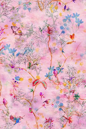 绿植树叶印花华亿平台图片