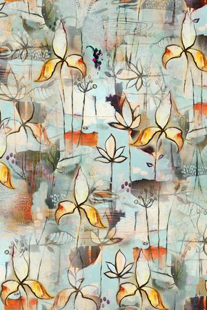 绿植树叶印花华亿平台图片