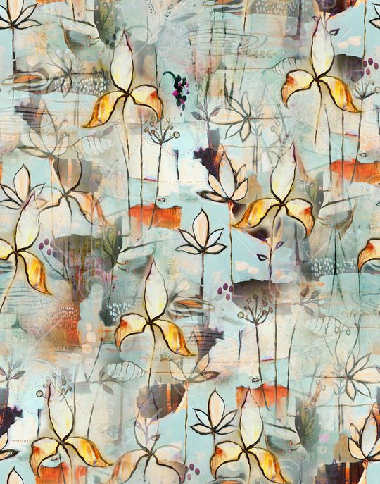 绿植树叶印花华亿平台图片