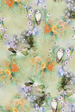 绿植树叶印花华亿平台图片