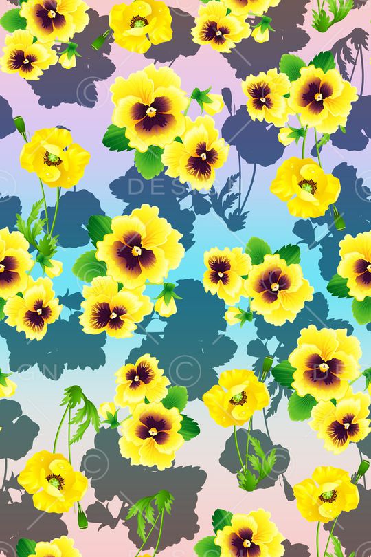 花卉印花华亿平台图片