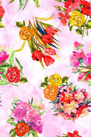 水彩印花华亿平台图片