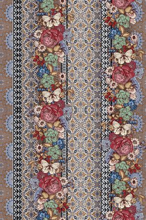 古典花纹印花华亿平台图片