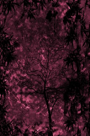 树枝印花华亿平台图片