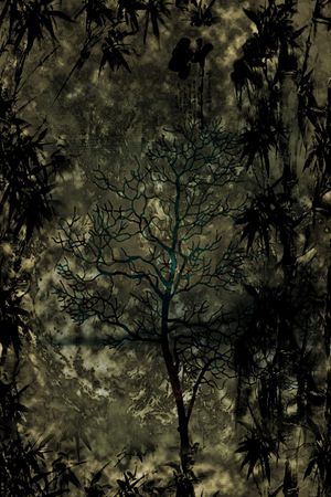 树枝印花华亿平台图片