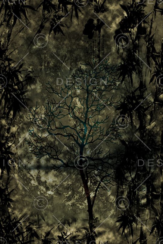 树枝印花华亿平台图片