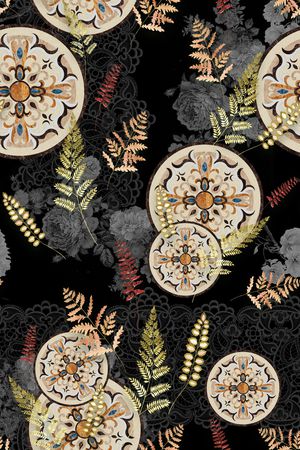 几何印花华亿平台图片