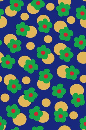 清爽底花卉印花华亿平台图片