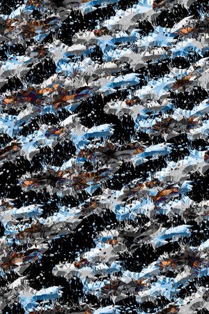 抽象男装印花华亿平台图片