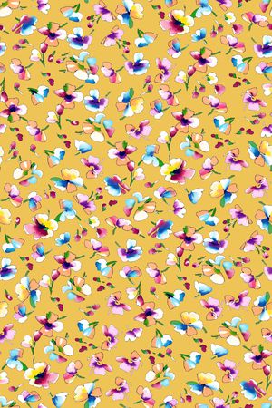 连衣裙印花华亿平台图片