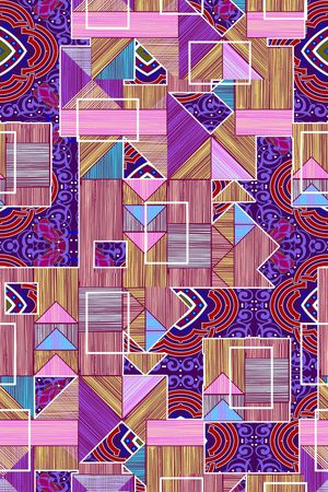 几何印花华亿平台图片