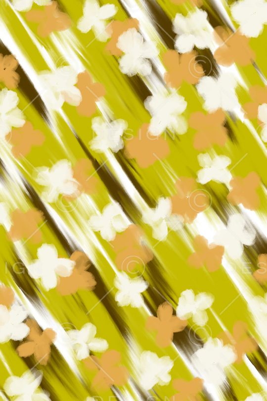 朦胧花卉印花华亿平台图片