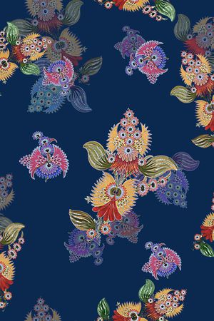 中老年秋冬装印花华亿平台图片