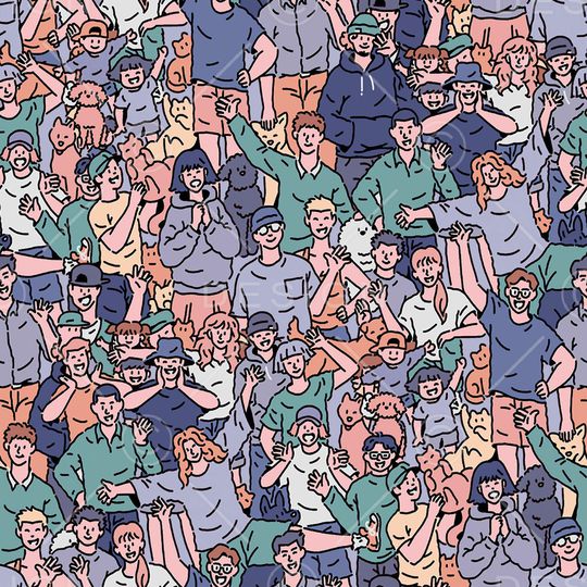 卡通人物印花华亿平台图片