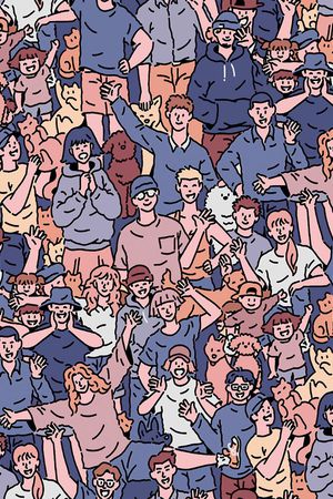 卡通人物印花华亿平台图片