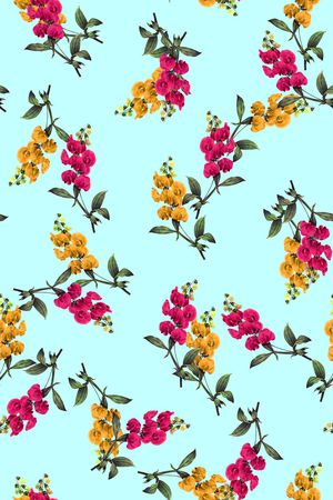 绿植树叶印花华亿平台图片