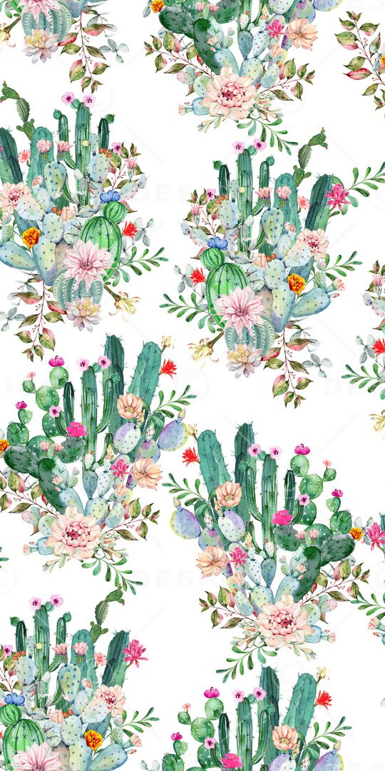 仙人掌印花华亿平台图片