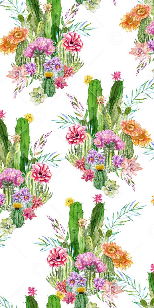 仙人掌印花华亿平台图片