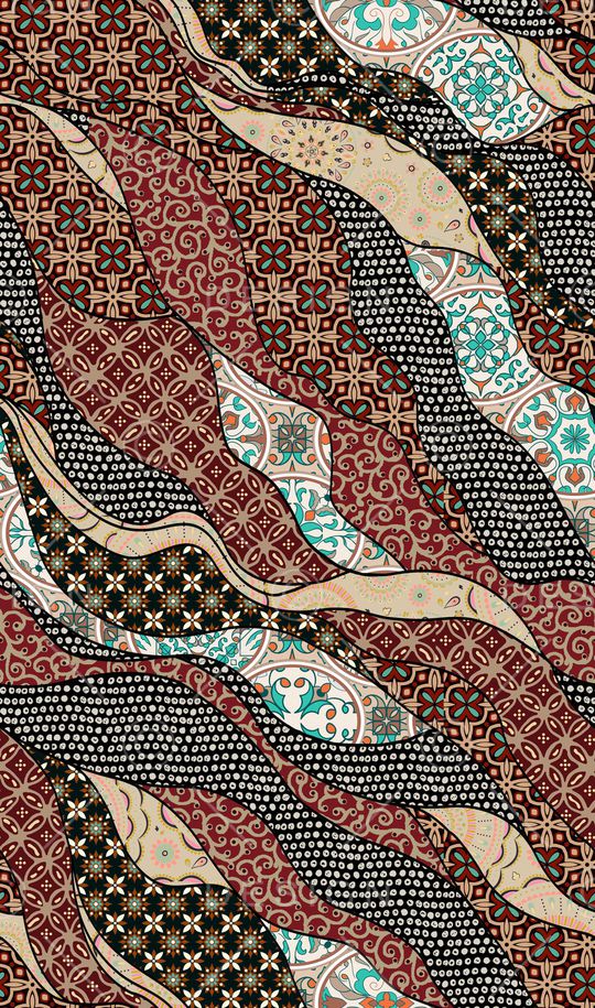 复古印花华亿平台图片