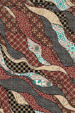 复古印花华亿平台图片