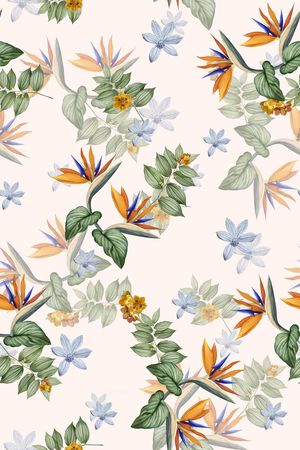 绿植树叶印花华亿平台图片